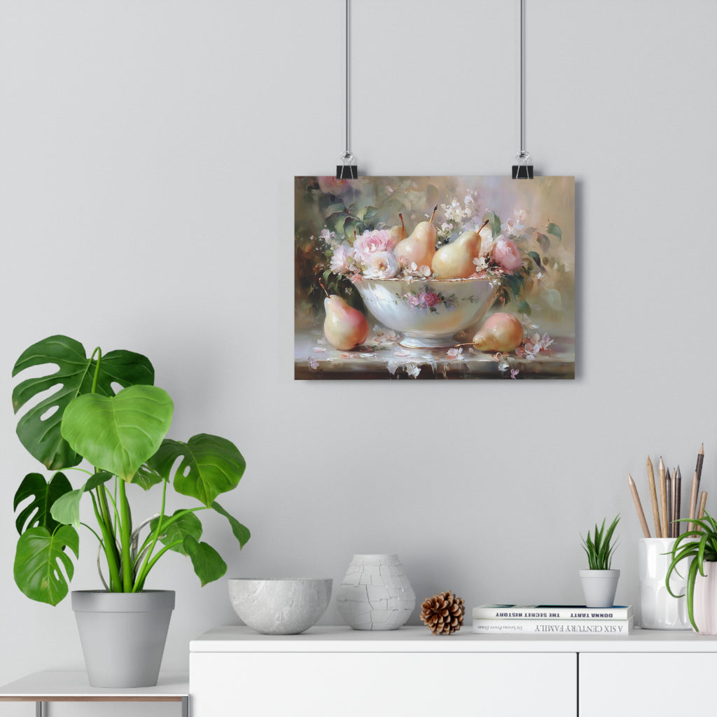 Blush Reverie Collection: Floral Fruit Bowl