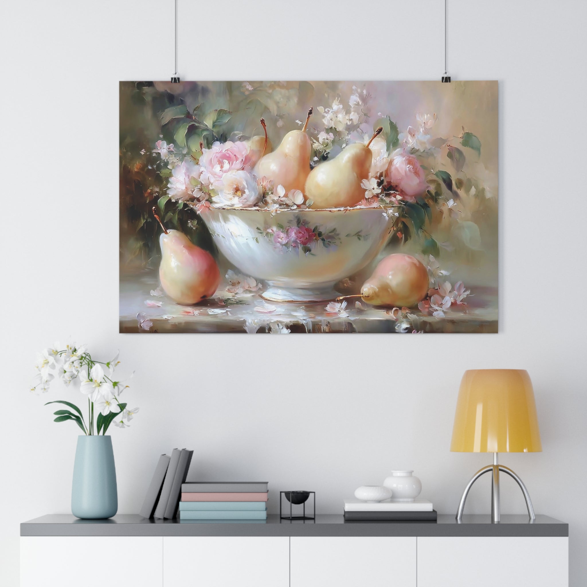 Blush Reverie Collection: Floral Fruit Bowl