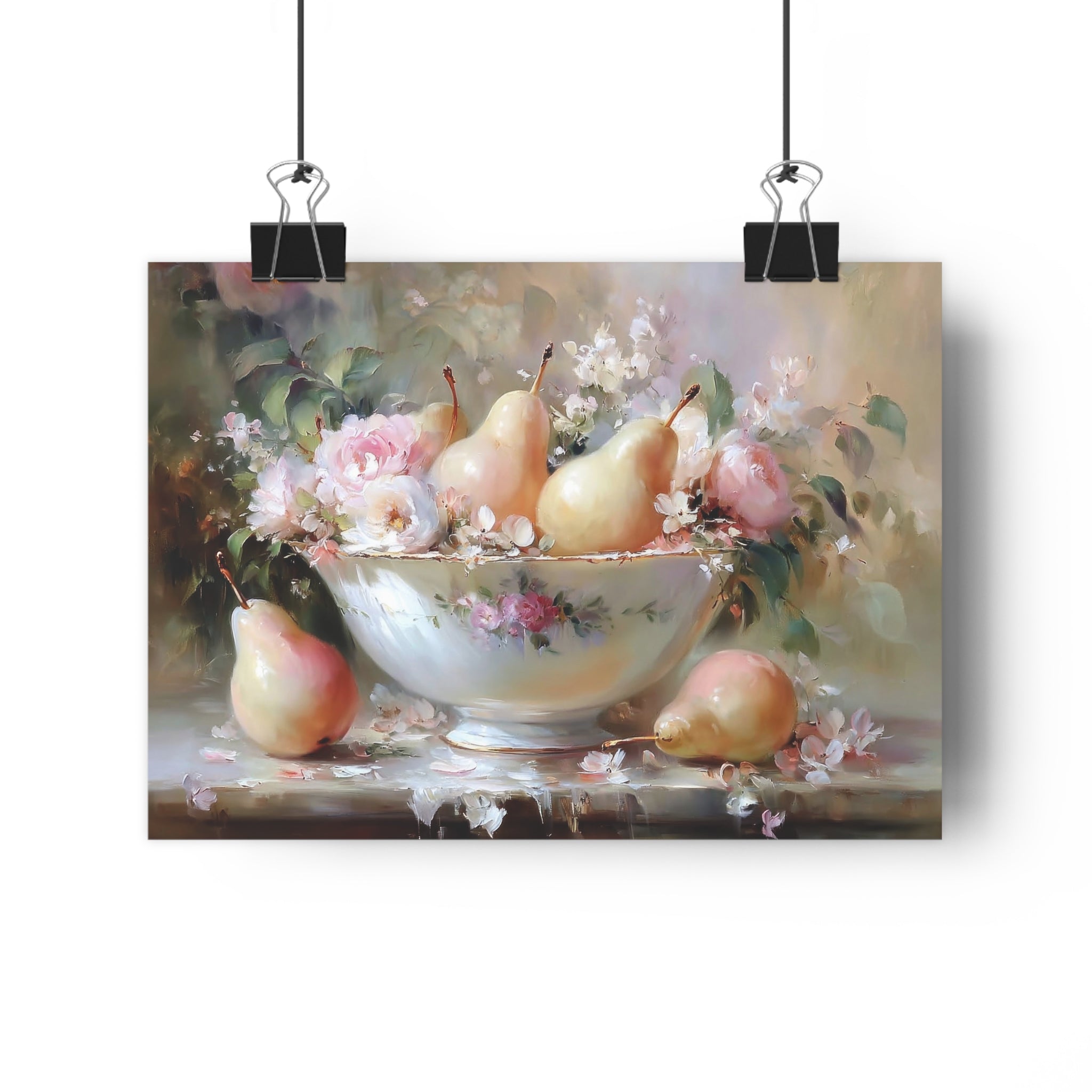 Blush Reverie Collection: Floral Fruit Bowl
