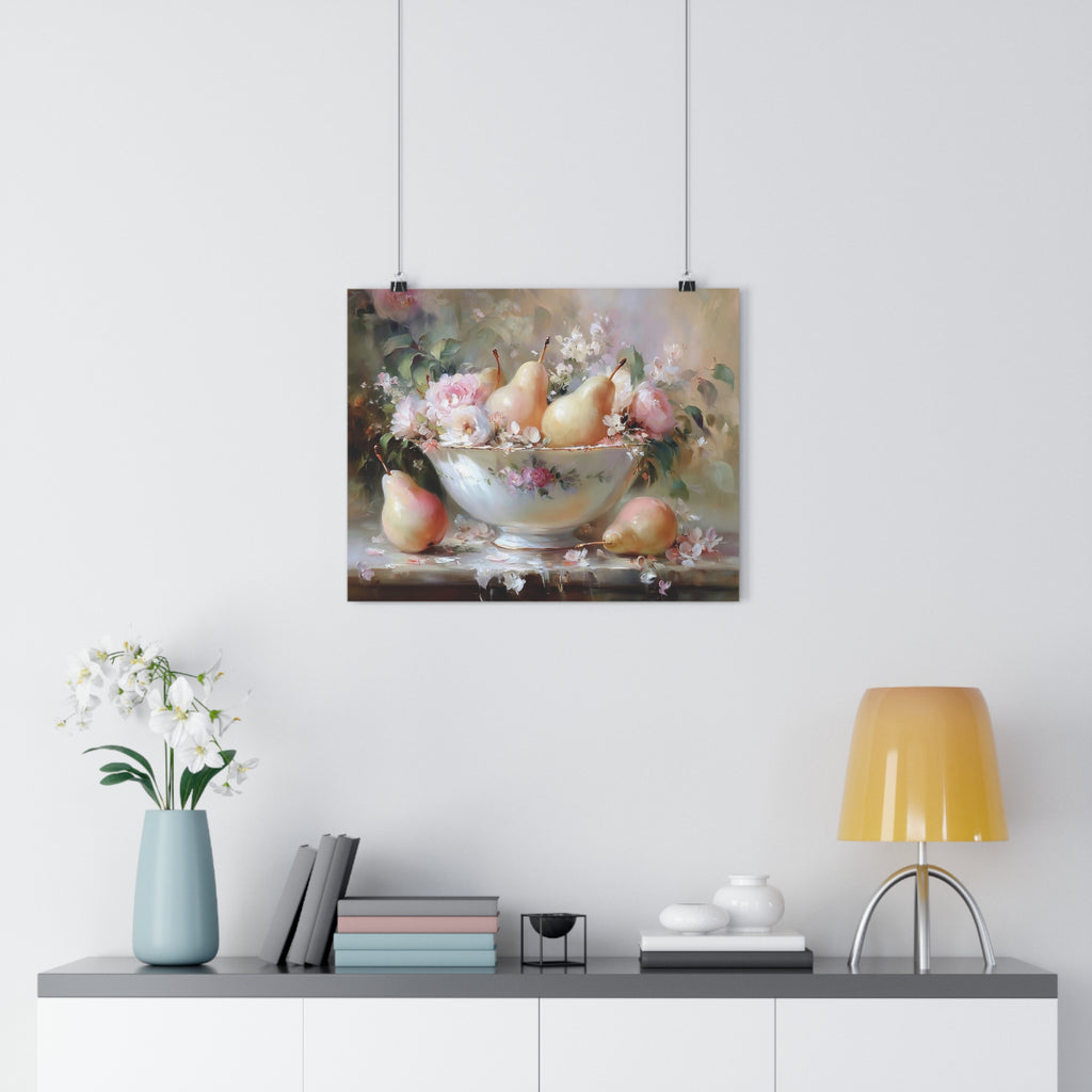 Blush Reverie Collection: Floral Fruit Bowl