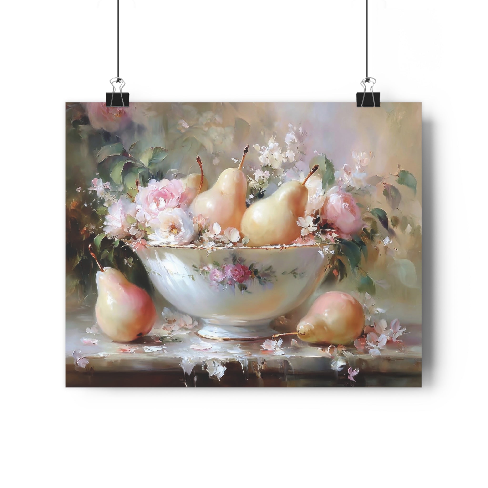 Blush Reverie Collection: Floral Fruit Bowl