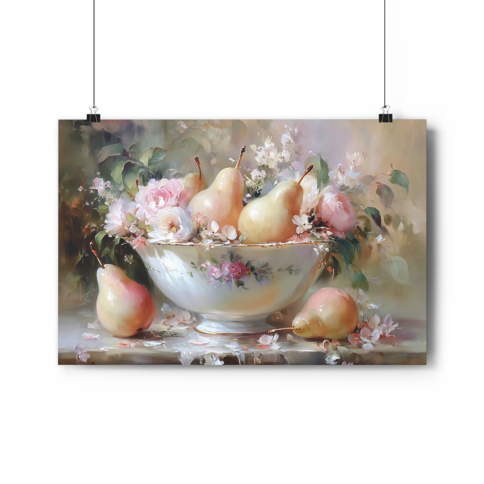 Blush Reverie Collection: Floral Fruit Bowl